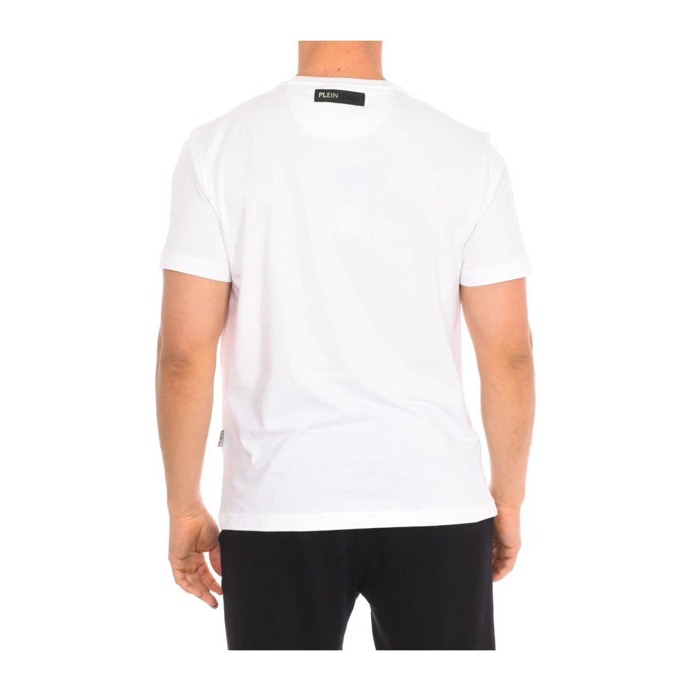 Plein Sport Korte Mouw T-shirt met Merkprint White Heren