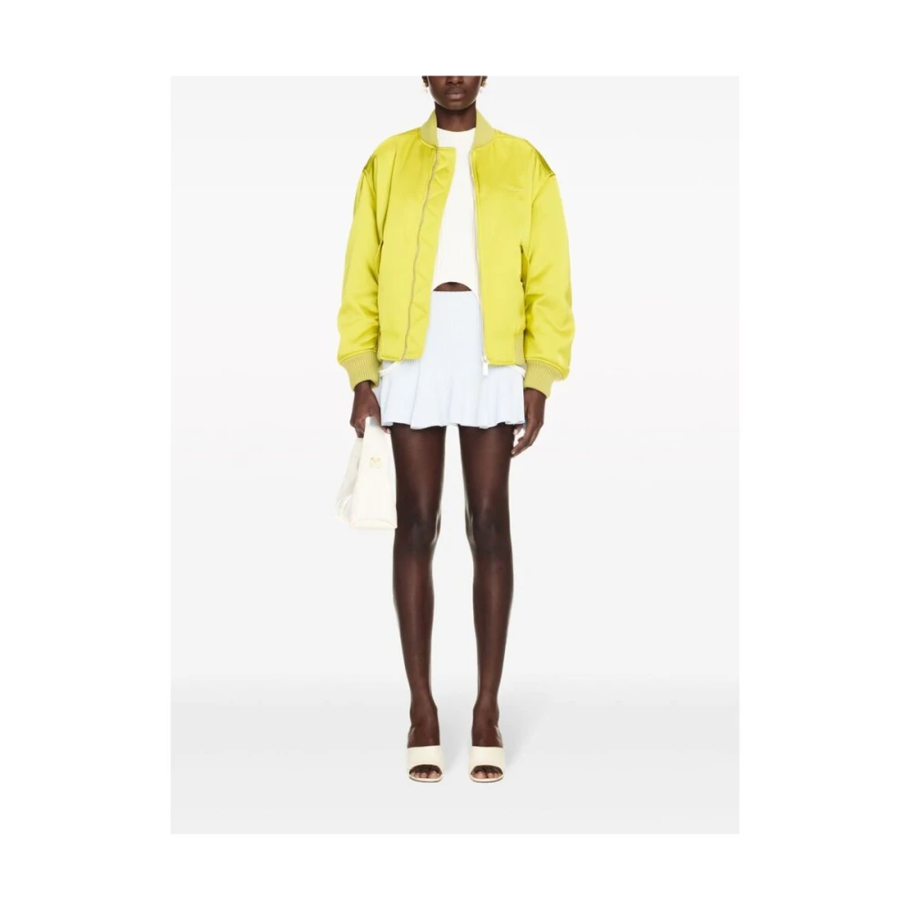 Off White Bomber Jackets Yellow Dames
