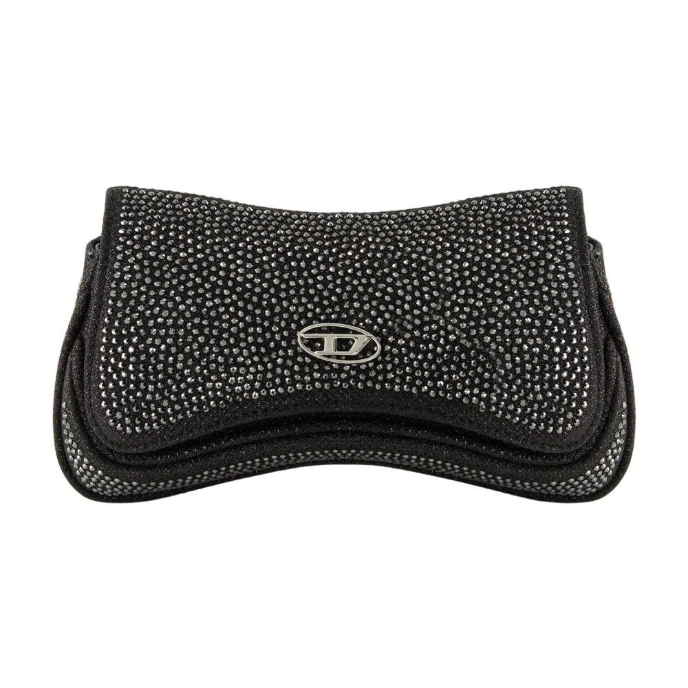 Diesel Women's Black Clutches, One Size, Play Crossbody Xs