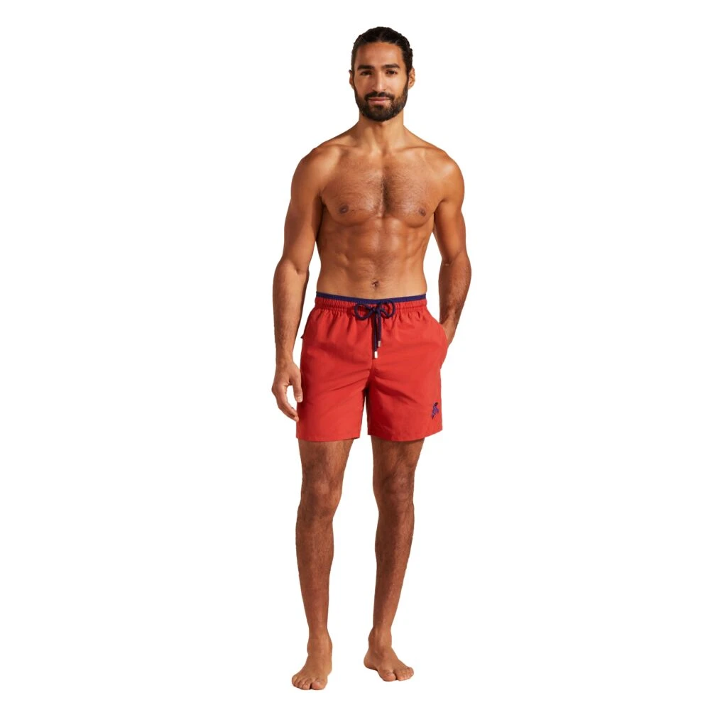 Vilebrequin Heren Twee-Tone Zwembroek Red Heren