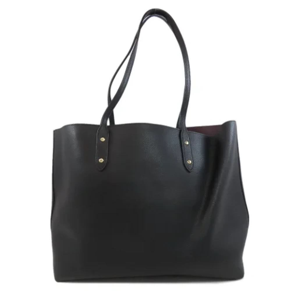 Coach Pre-owned Leather totes Black Dames