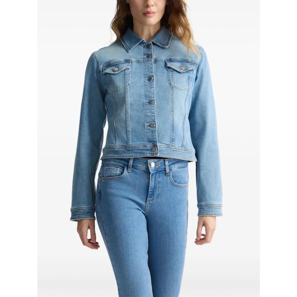 Liu Jo Blauwe Denim Jassen Blue Dames