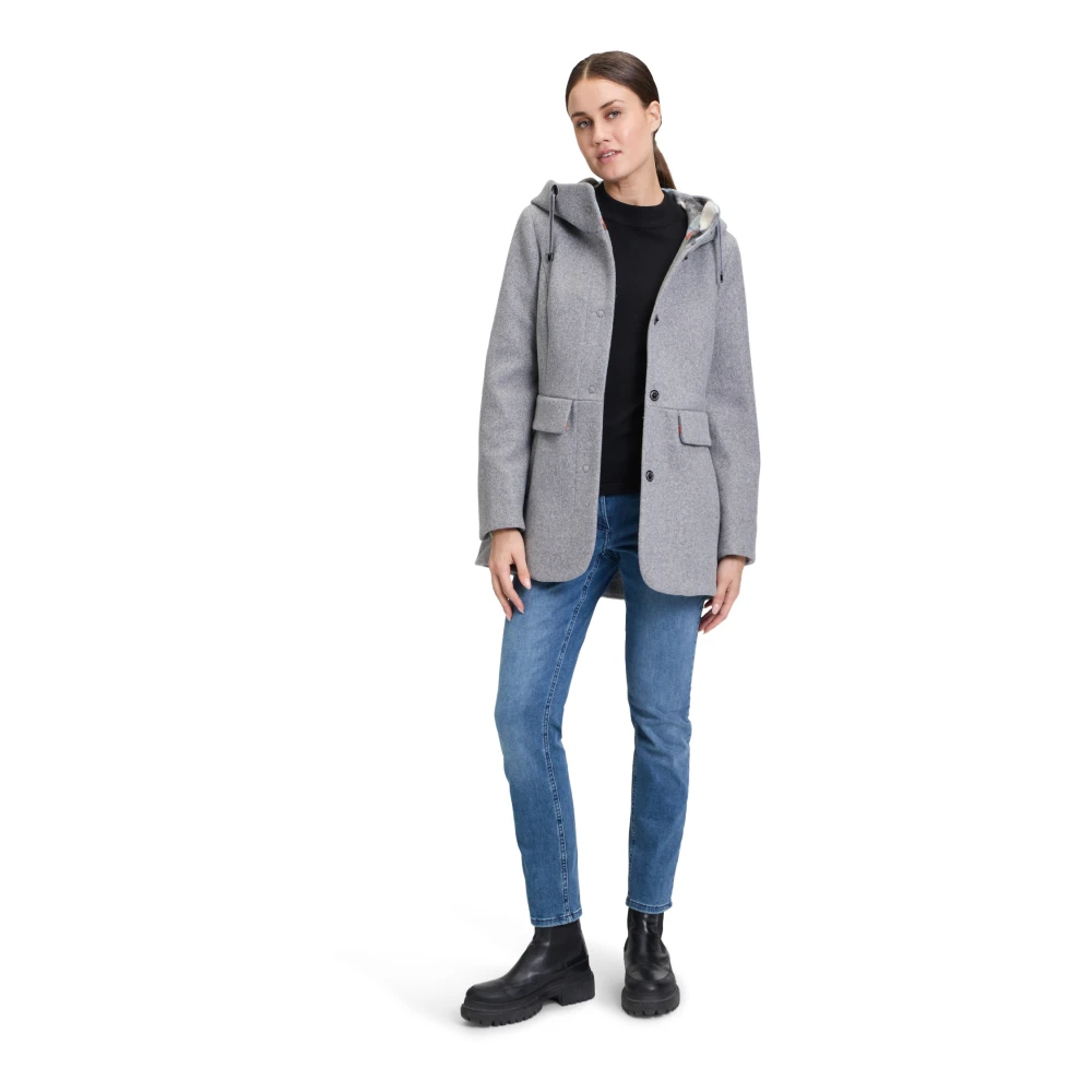Amber & June Winterjas met lange mouwen Gray Dames