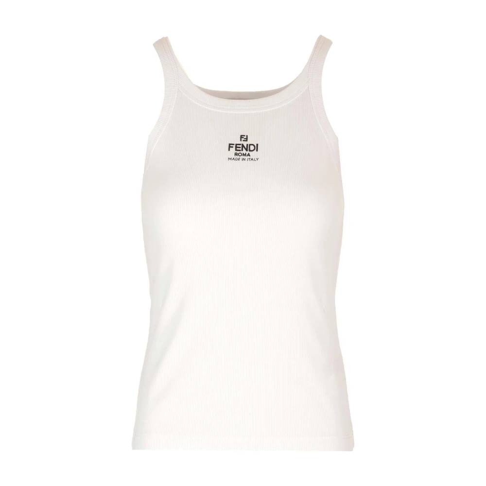 Fendi Mujer Blanco - Cotton Top - Tops - M