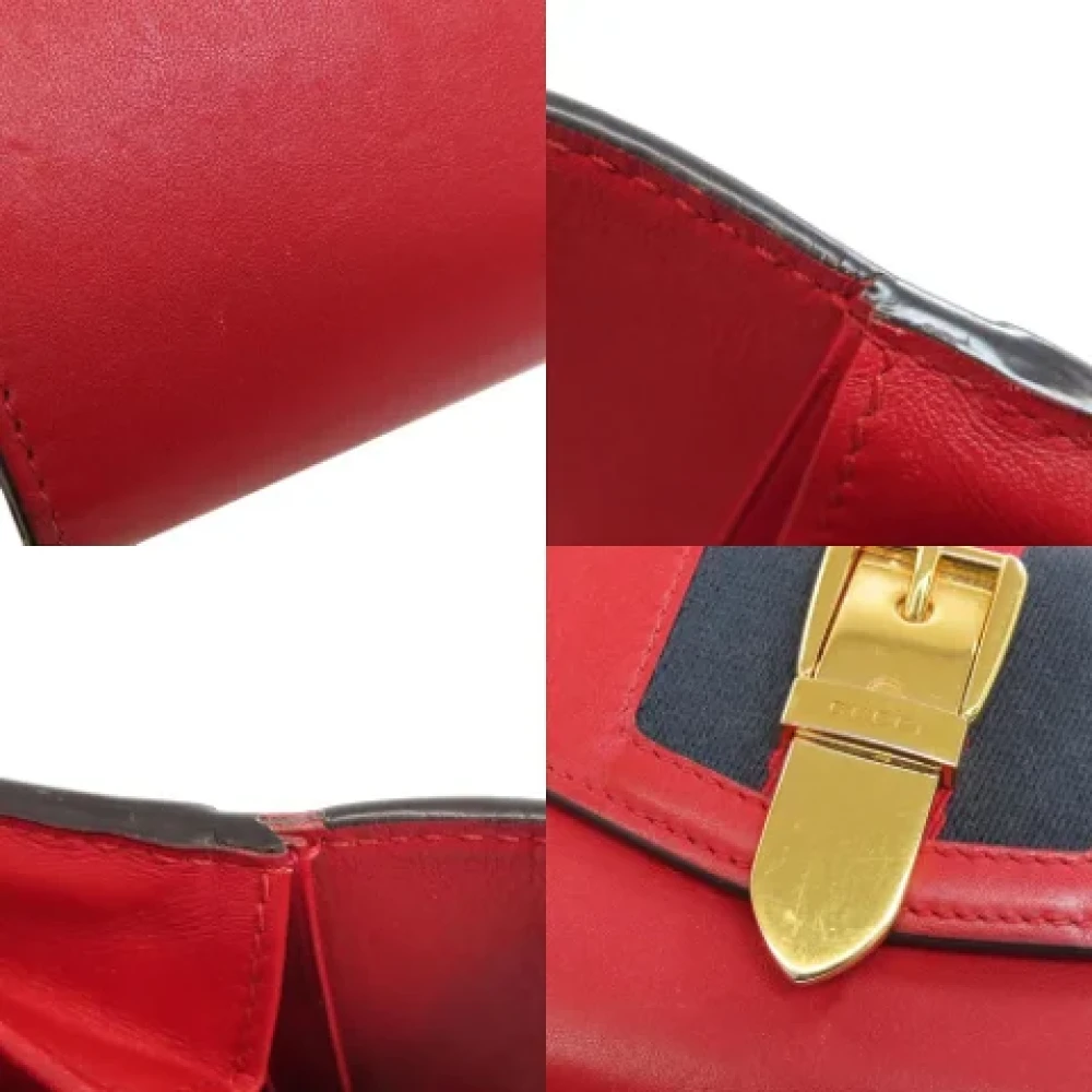 Gucci Vintage Pre-owned Leather wallets Red Dames