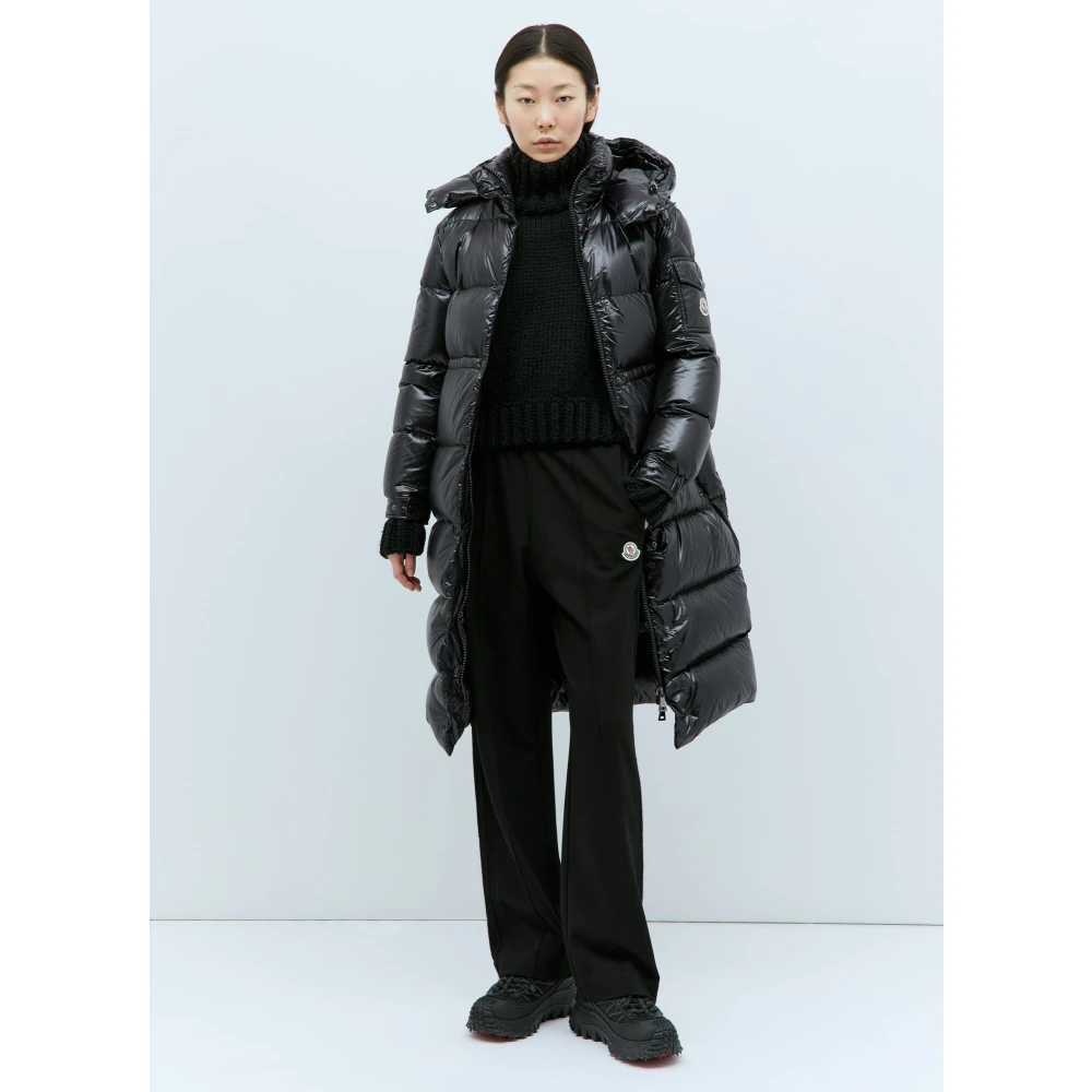Moncler Wolmix T-Neck Sweater Black Dames