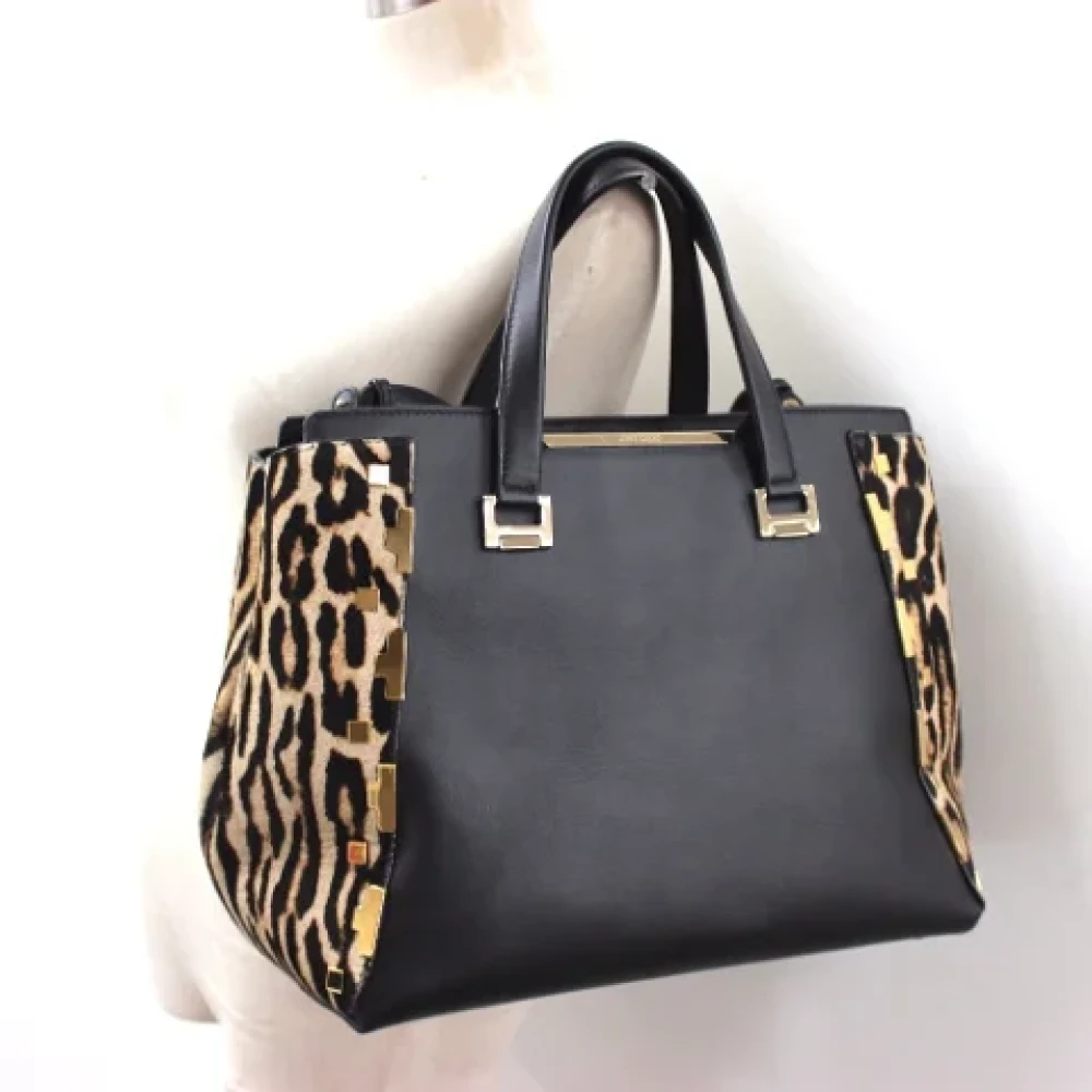 Jimmy Choo Pre-owned Leather handbags Brown Dames
