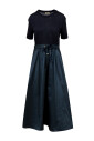 robe-bleue-avec-jupe-large