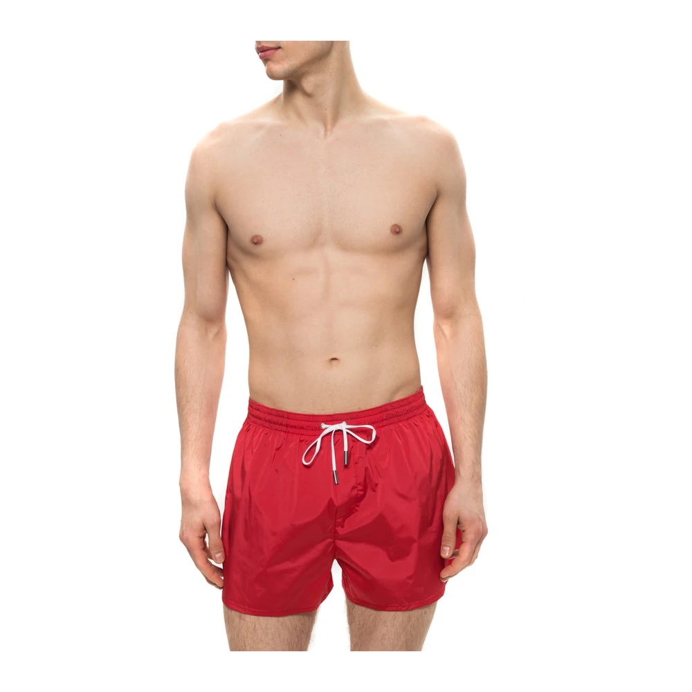Dsquared2 Logo zwemshorts Red Heren