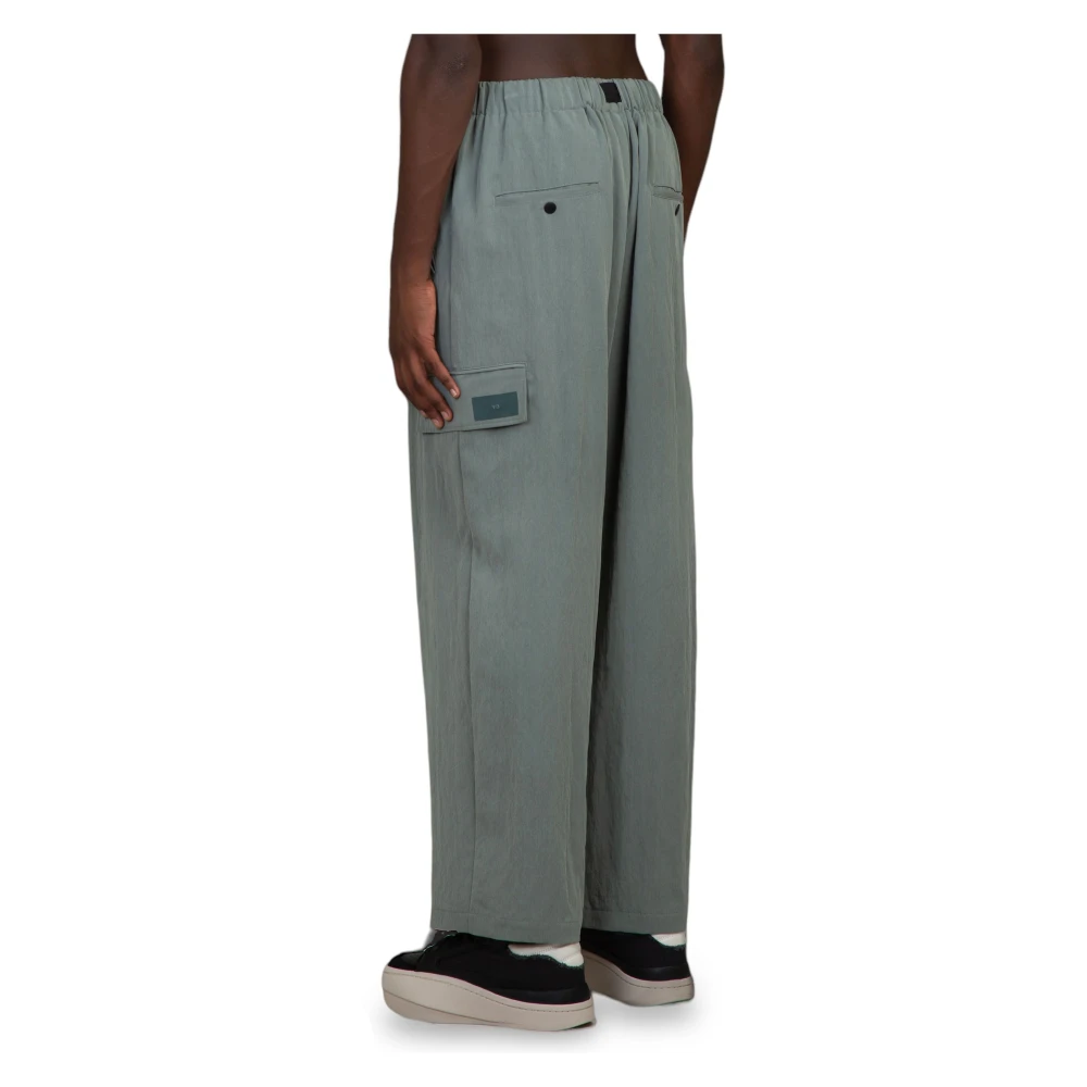Y-3 Stone Green Wide Pants Green Heren