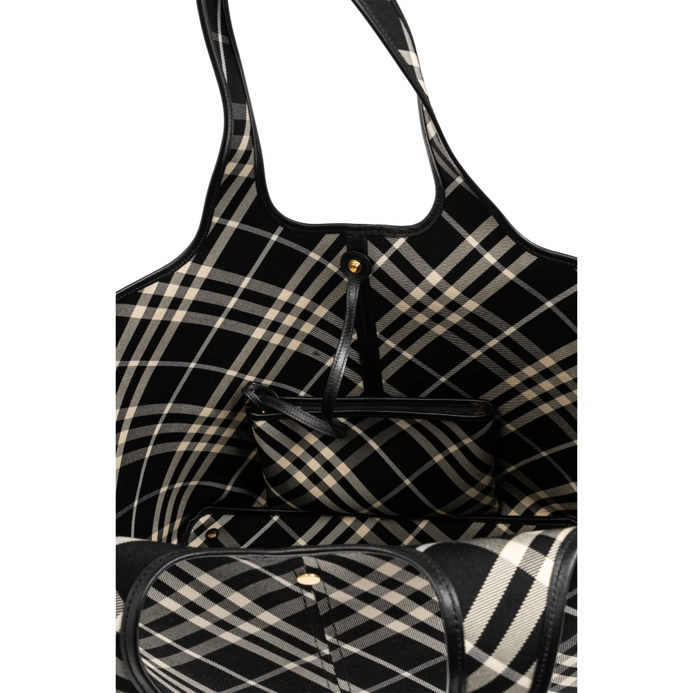 Burberry Tas type Shopper Black Dames