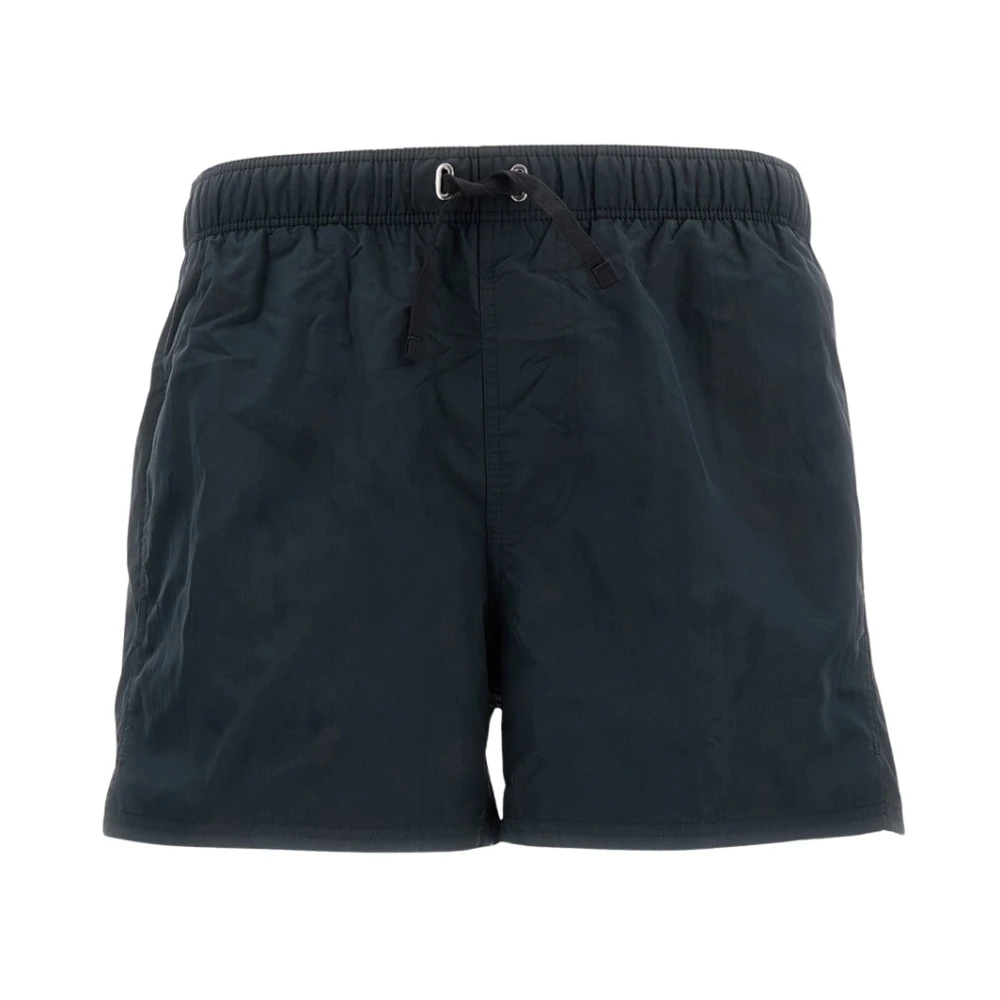 Givenchy Men's Black Swim Shorts With Paris Embroidery