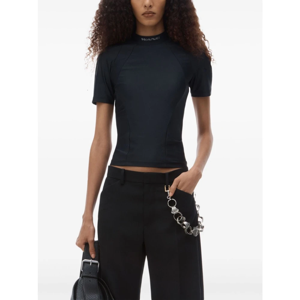 alexander wang Zwart Dameskleding Top Ss25 Black Dames
