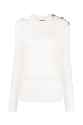 Shoulder Cut Striped Pullover