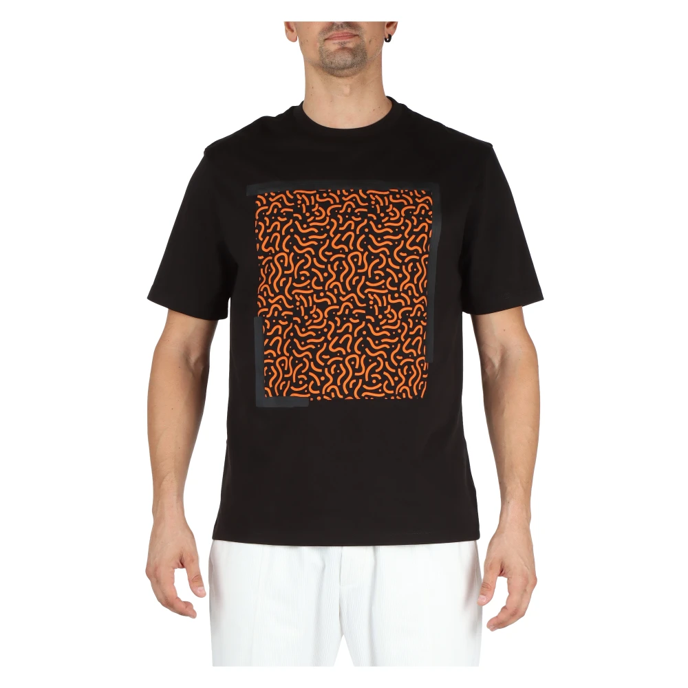 Antony Morato Katoenen T-shirt met Voorprint Black Heren