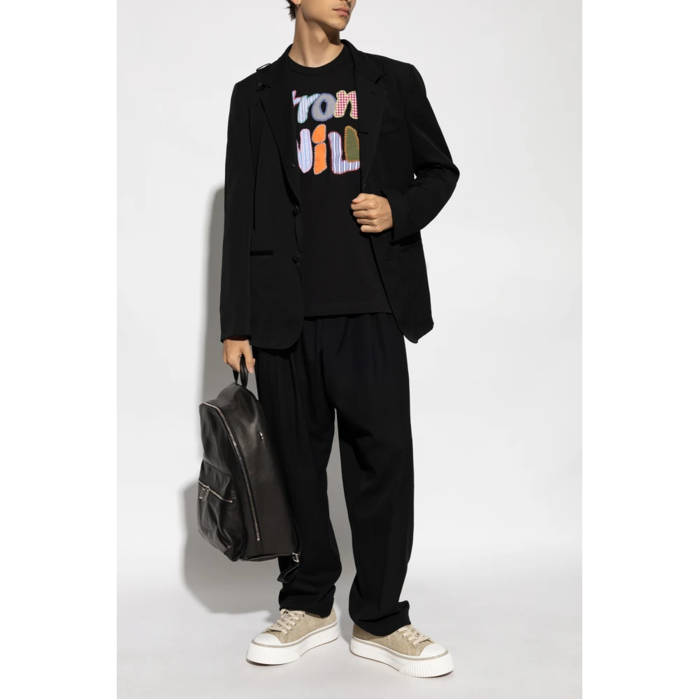 Comme des Garçons T-shirt met patch Black Heren