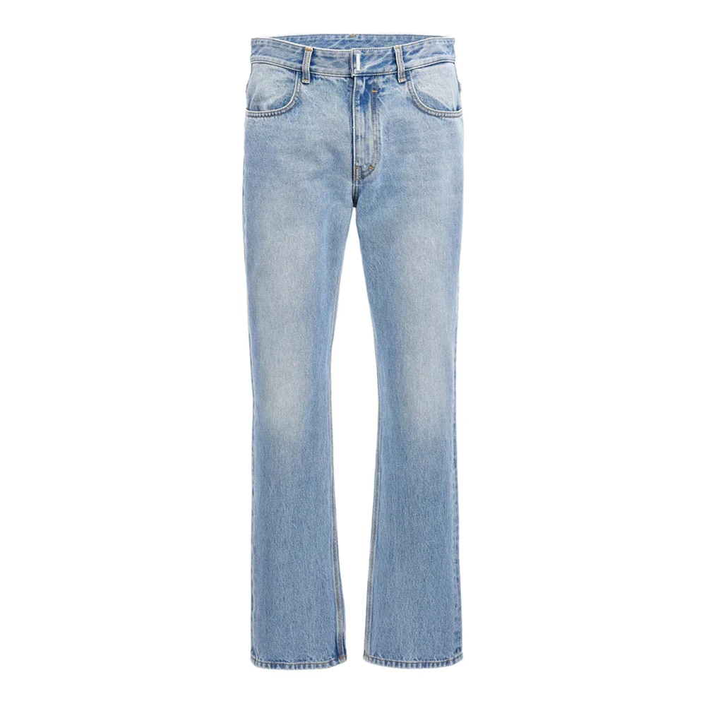 Givenchy Klassieke Stone-Wash Straight Jeans Blue Heren