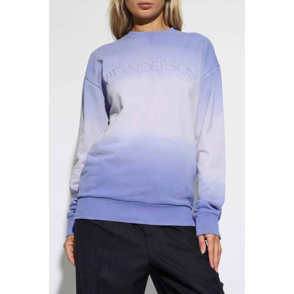 JW Anderson Sweatshirt met logo Purple Dames