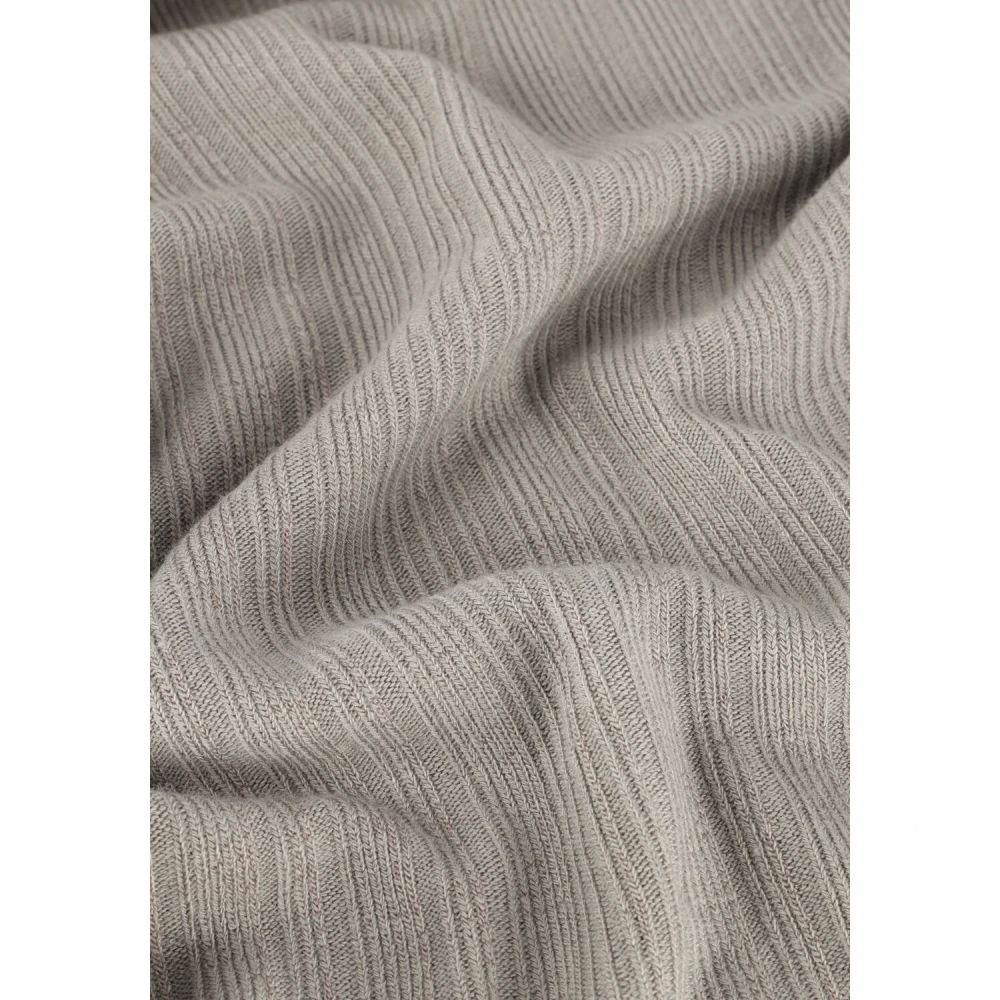 Calvin Klein Rib Mockneck Top Warm Texture Beige Dames