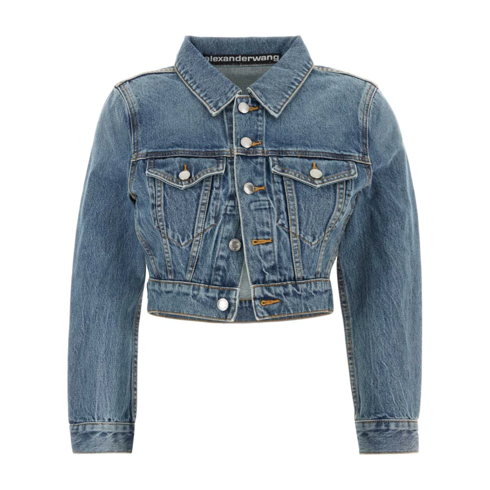 Alexander wang Denim jack voor stijlvolle outfits Blue Dames
