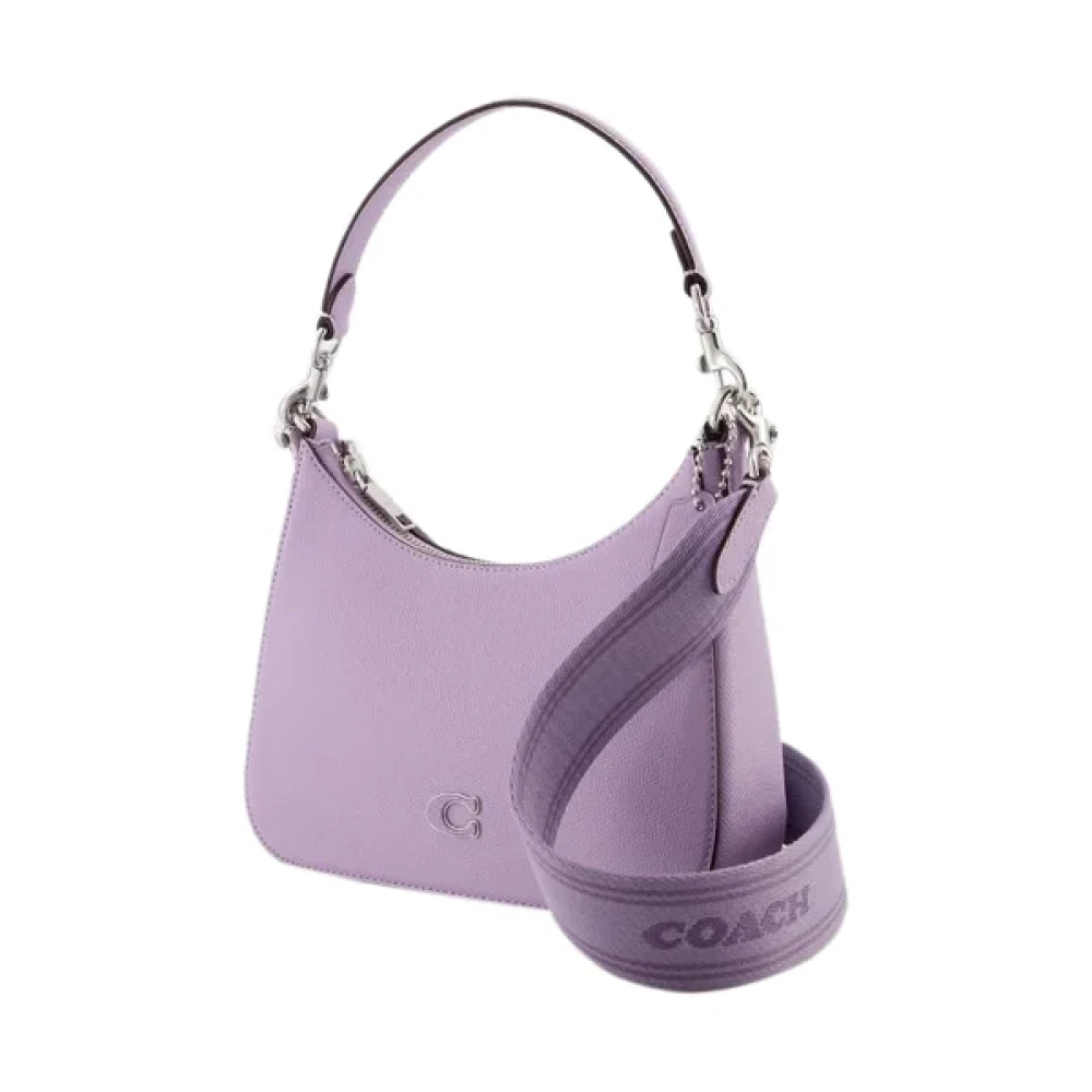 Coach Pre-owned Leather crossbody-bags Purple Dames