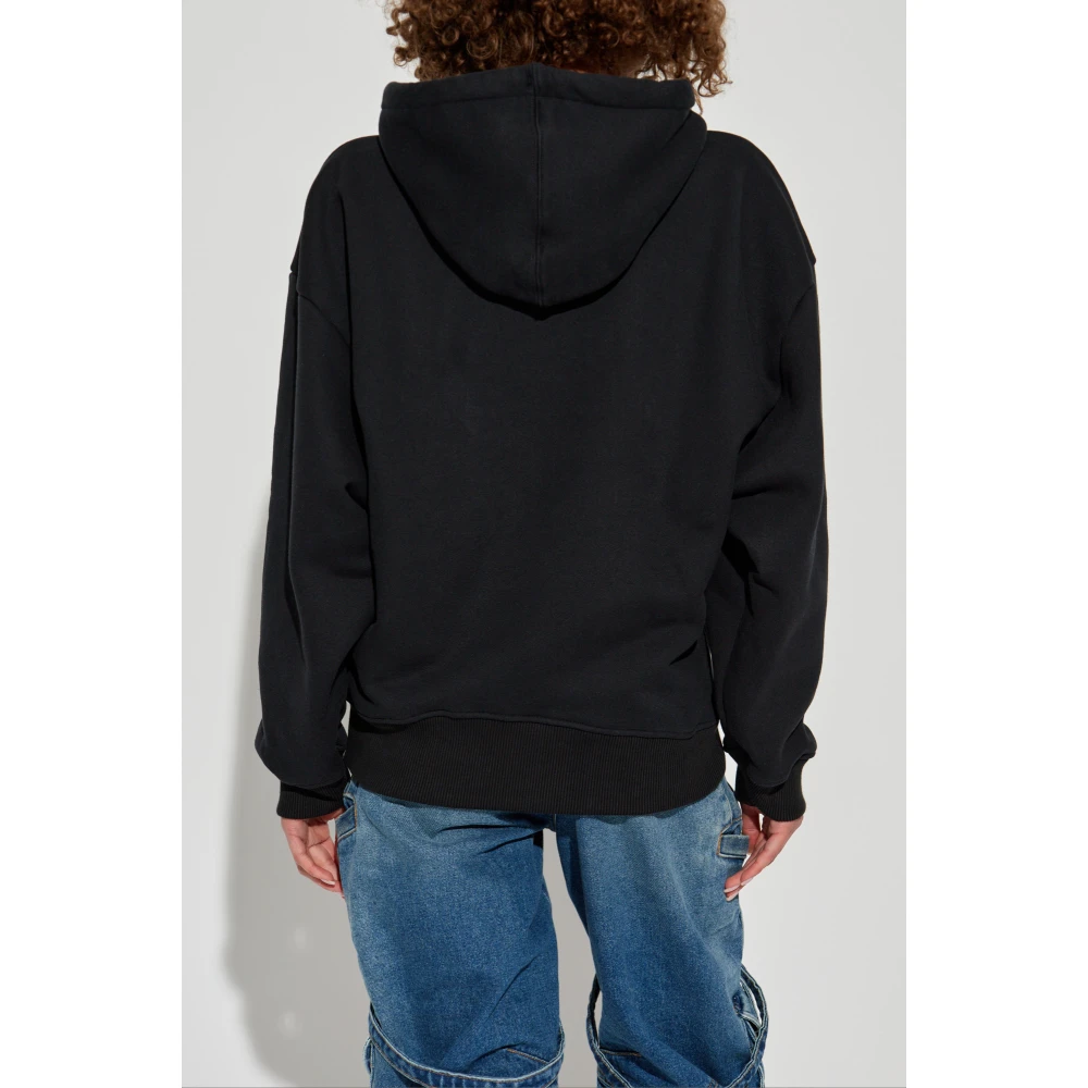 Off White Hoodie Black Dames