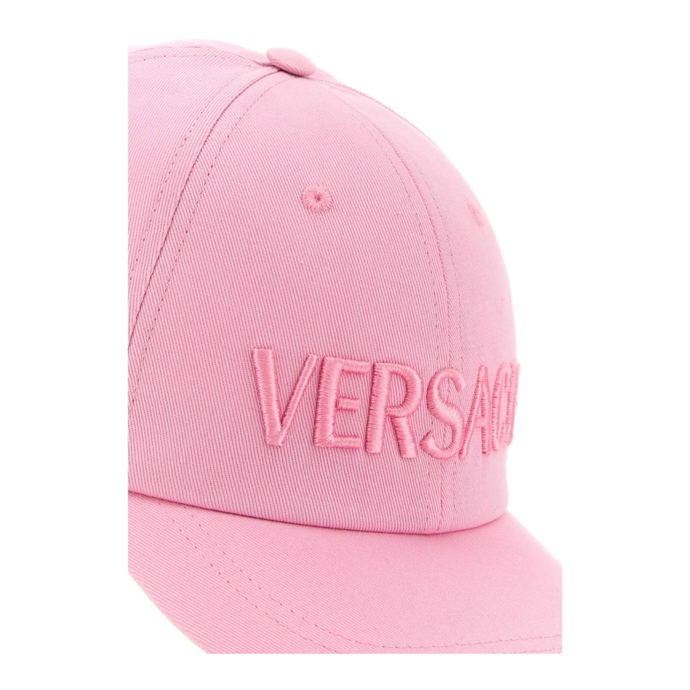 Versace Roze Katoenen Baseballpet Pink Dames