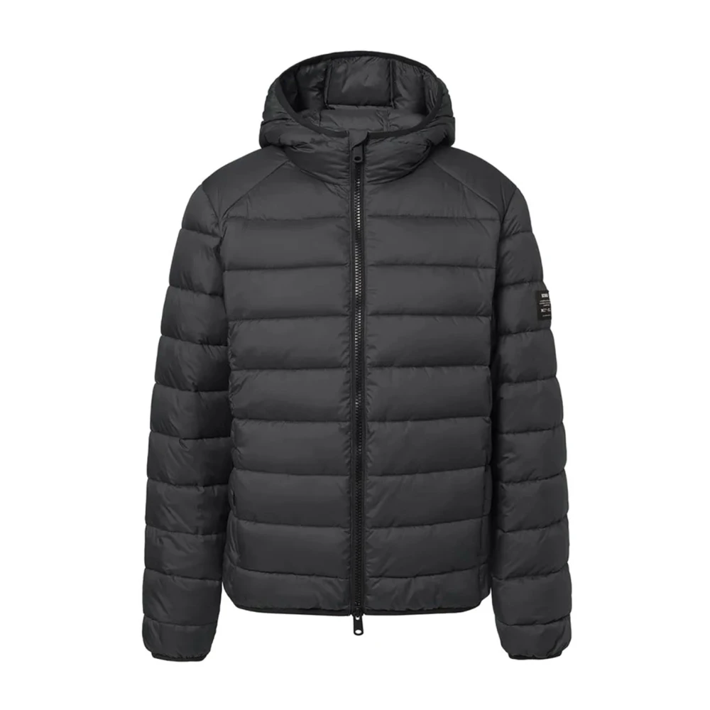 Ecoalf Zwarte Heren Pufferjas Black Heren