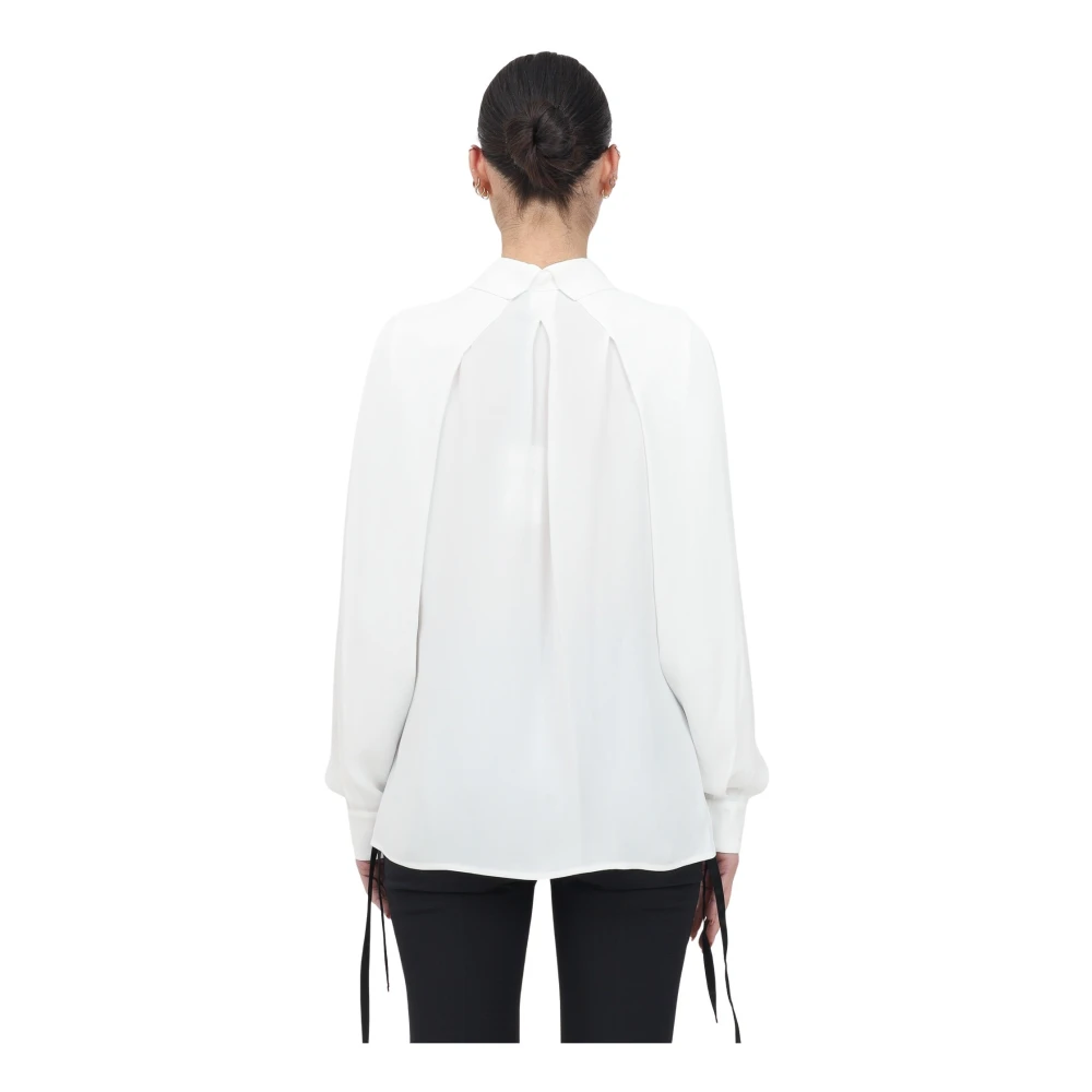 Elisabetta Franchi Verfijnde Ivoor Lange Mouwen Shirt White Dames