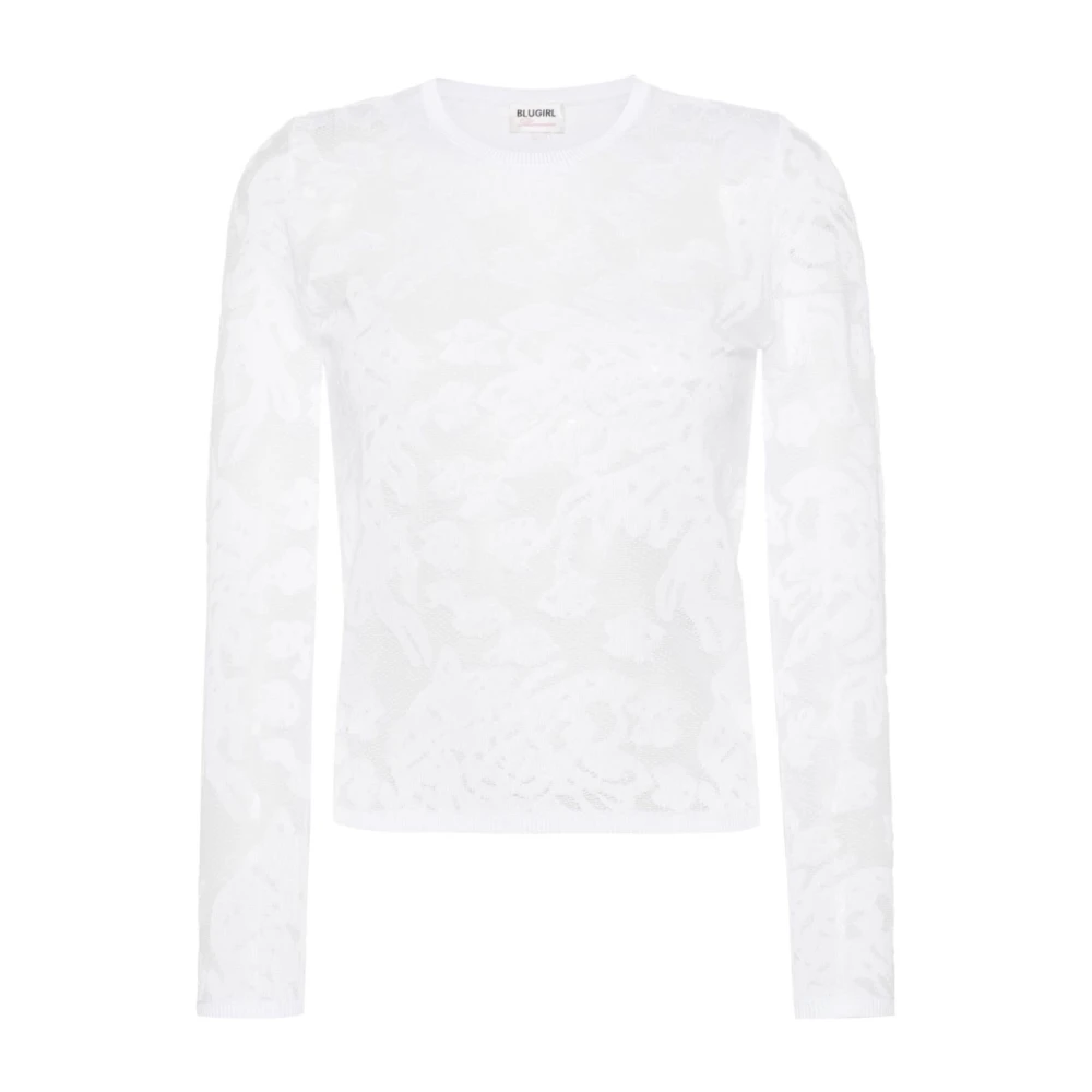 Blugirl Chalk Sweater White Dames