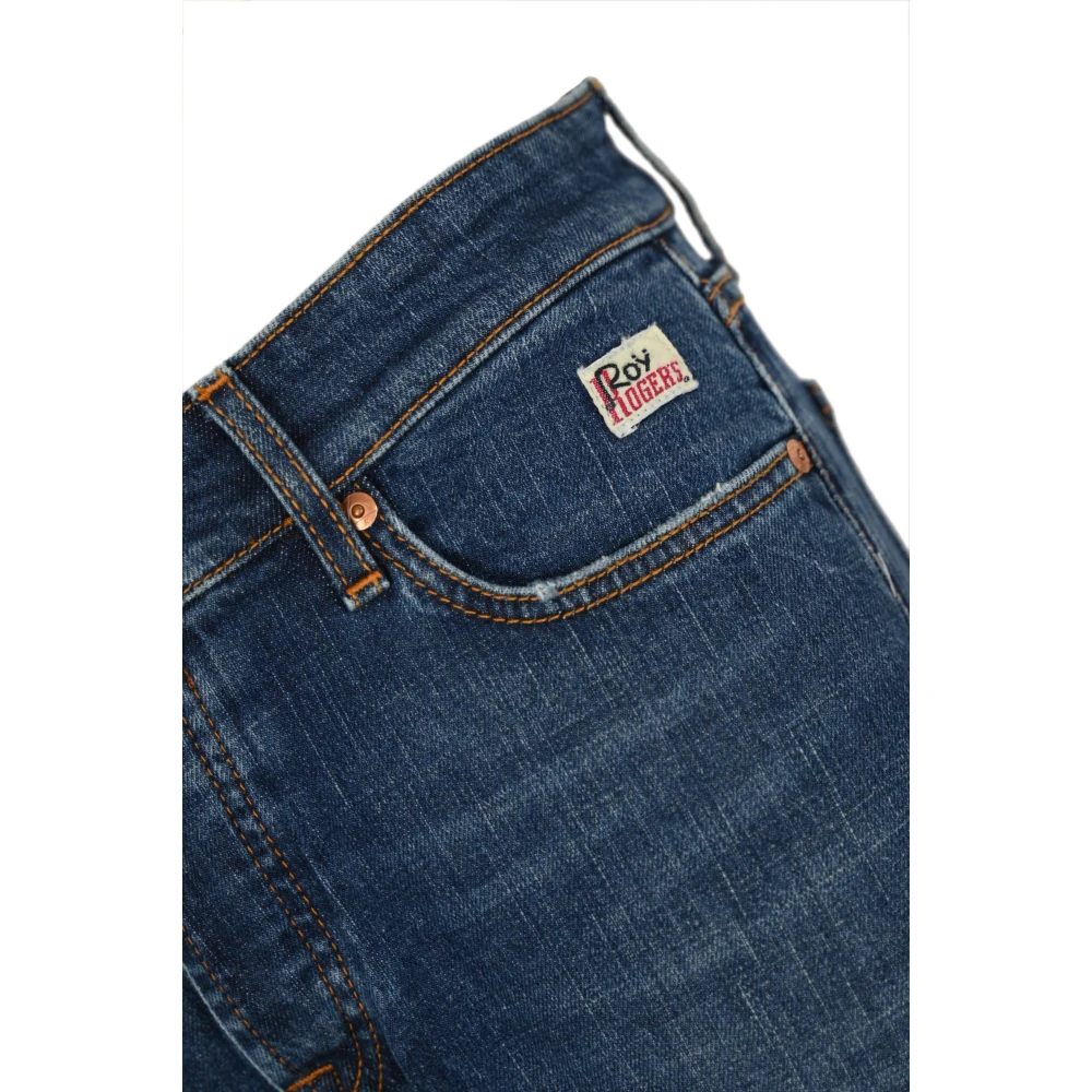 Roy Roger's Slim Fit Blauwe Denim Broek Blue Heren