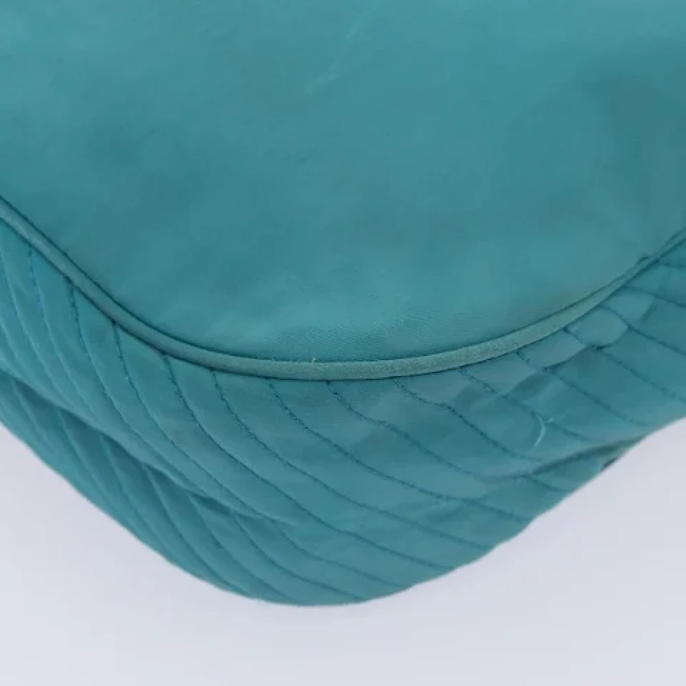 Yves Saint Laurent Vintage Pre-owned Nylon handbags Blue Dames