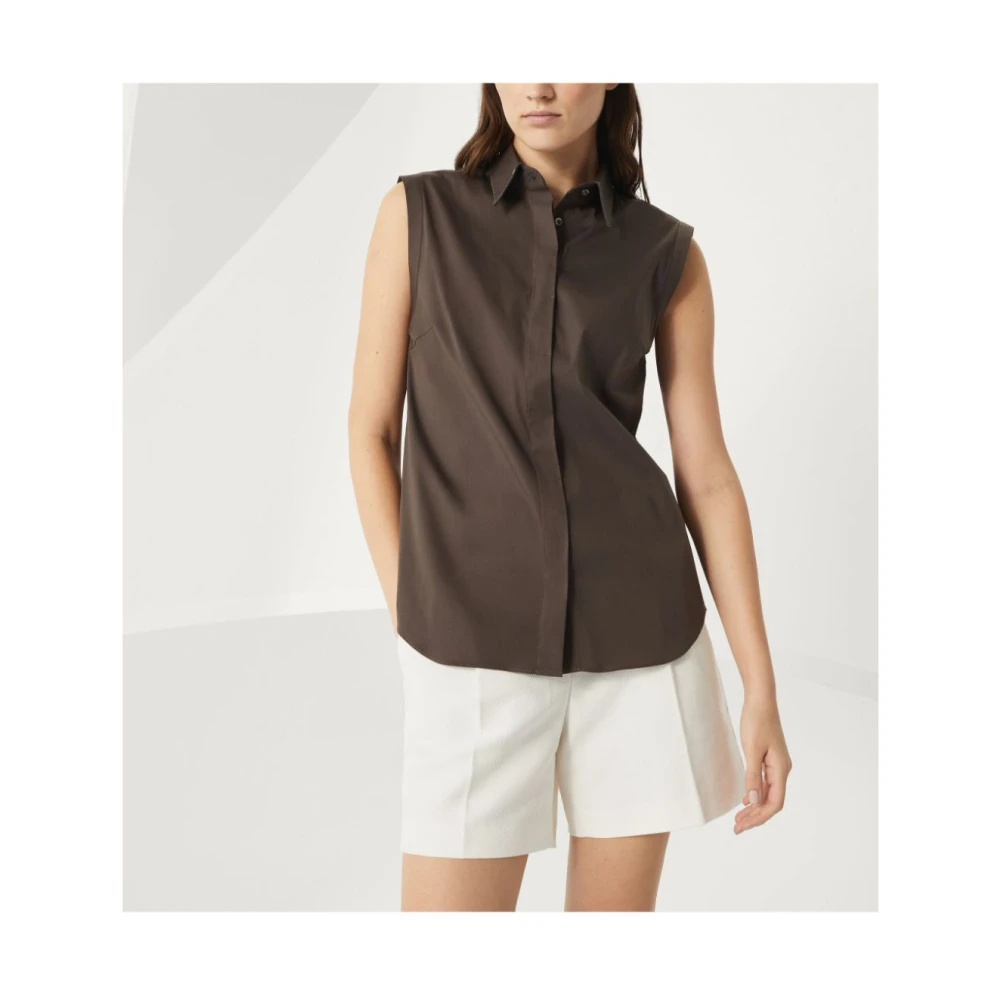 BRUNELLO CUCINELLI Bruine Overhemden voor Mannen Brown Dames