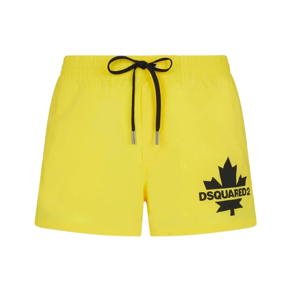 Dsquared2 Men's Yellow Swim Shorts - Beachwear - Xs - Swimwear