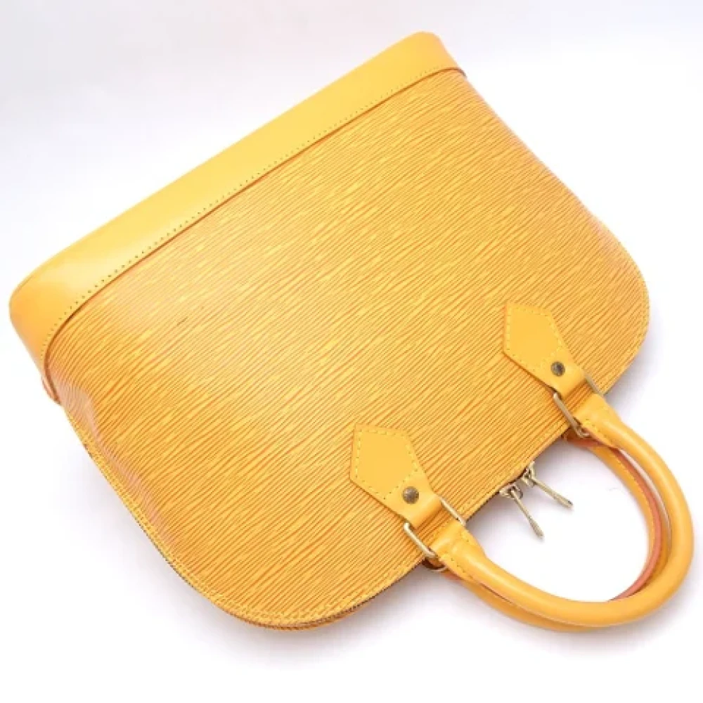Louis Vuitton Vintage Pre-owned Leather handbags Yellow Dames