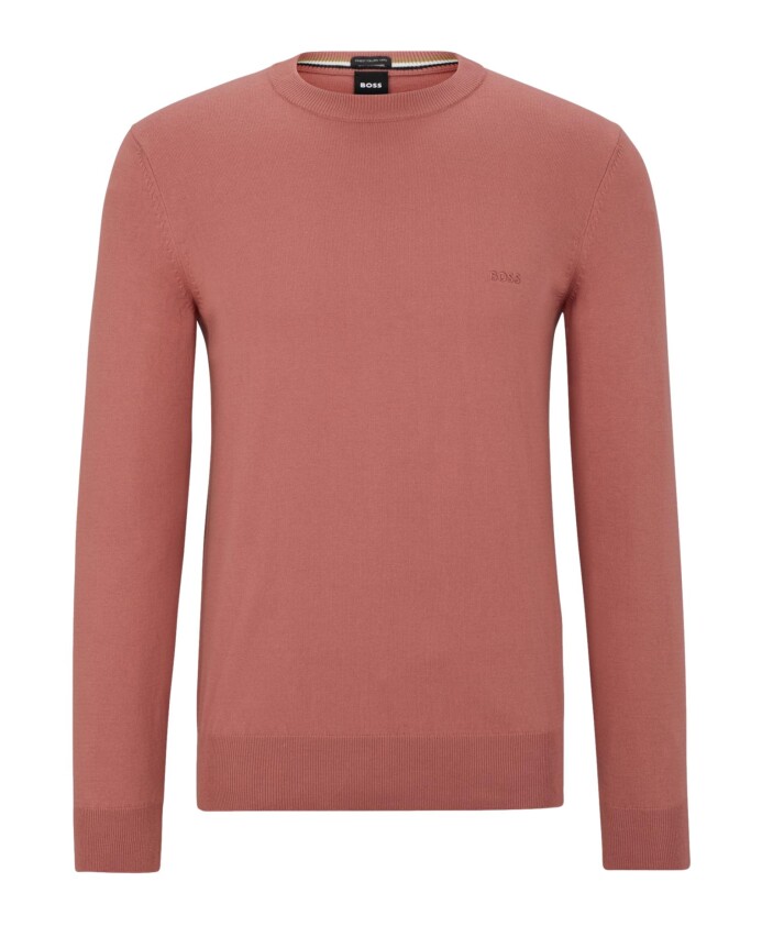 pull-rouge-en-coton-avec-broderie-logo