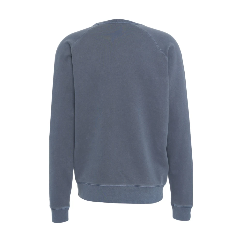 closed Blauwe Logo Geborduurde Sweatshirt Blue Heren