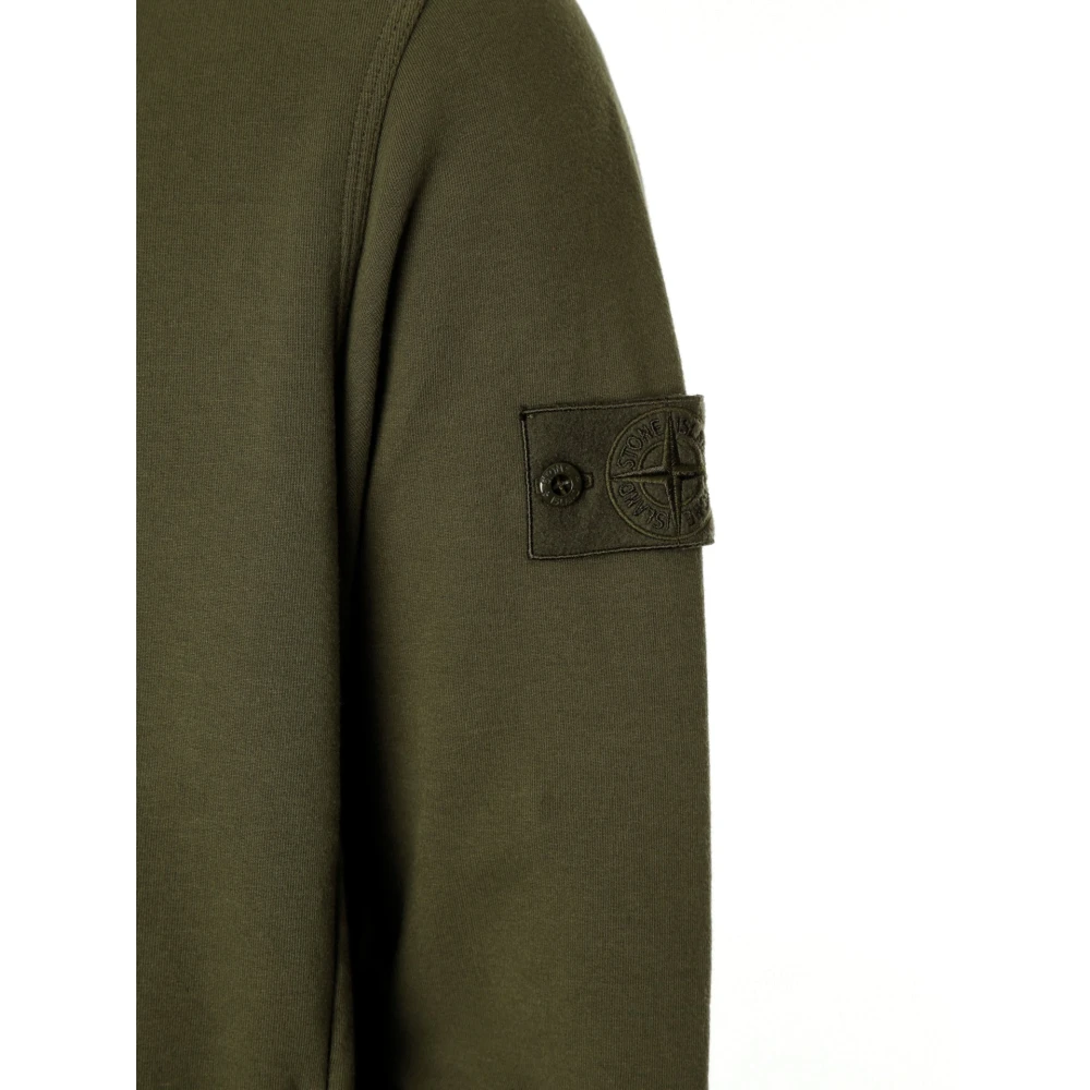 Stone Island Ghost Fleece Rits Jas Green Heren