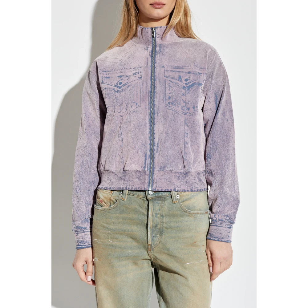 Diesel Sweatshirt F-Slitly Pink Dames