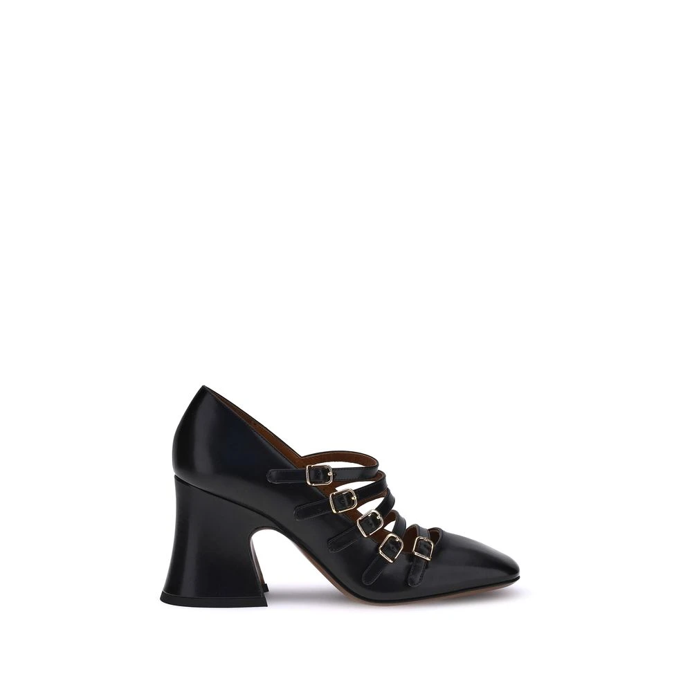 Chloé Women's Black Janis Bell Block Heel Pumps - Pumps - 5 Uk - Shoes