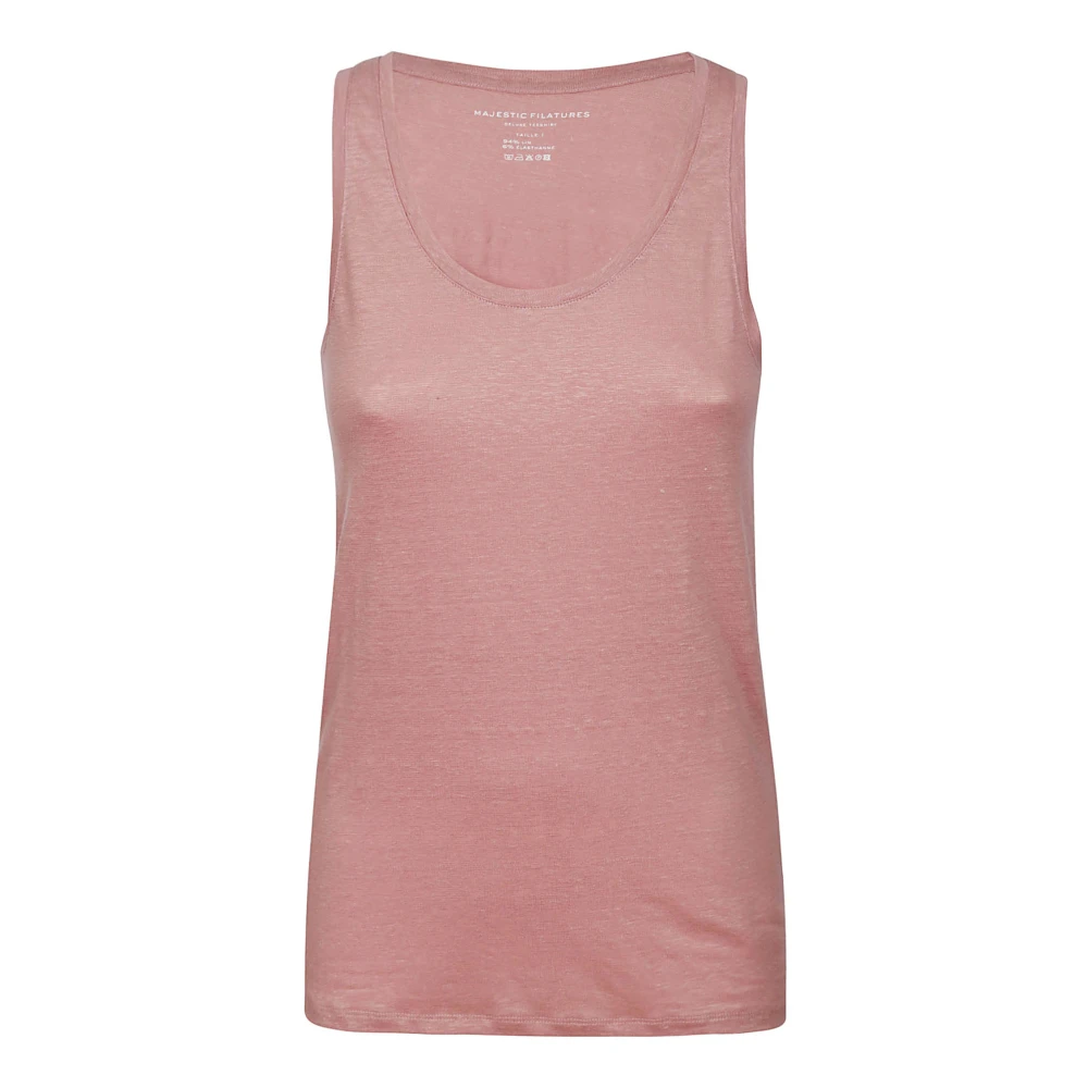 Majestic filatures Sleeveless Tops Pink Dames