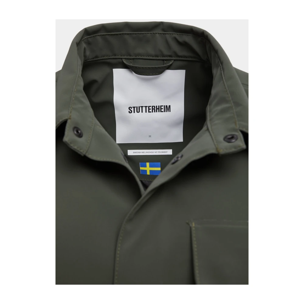 Stutterheim Mat Winter Overshirt Green Heren