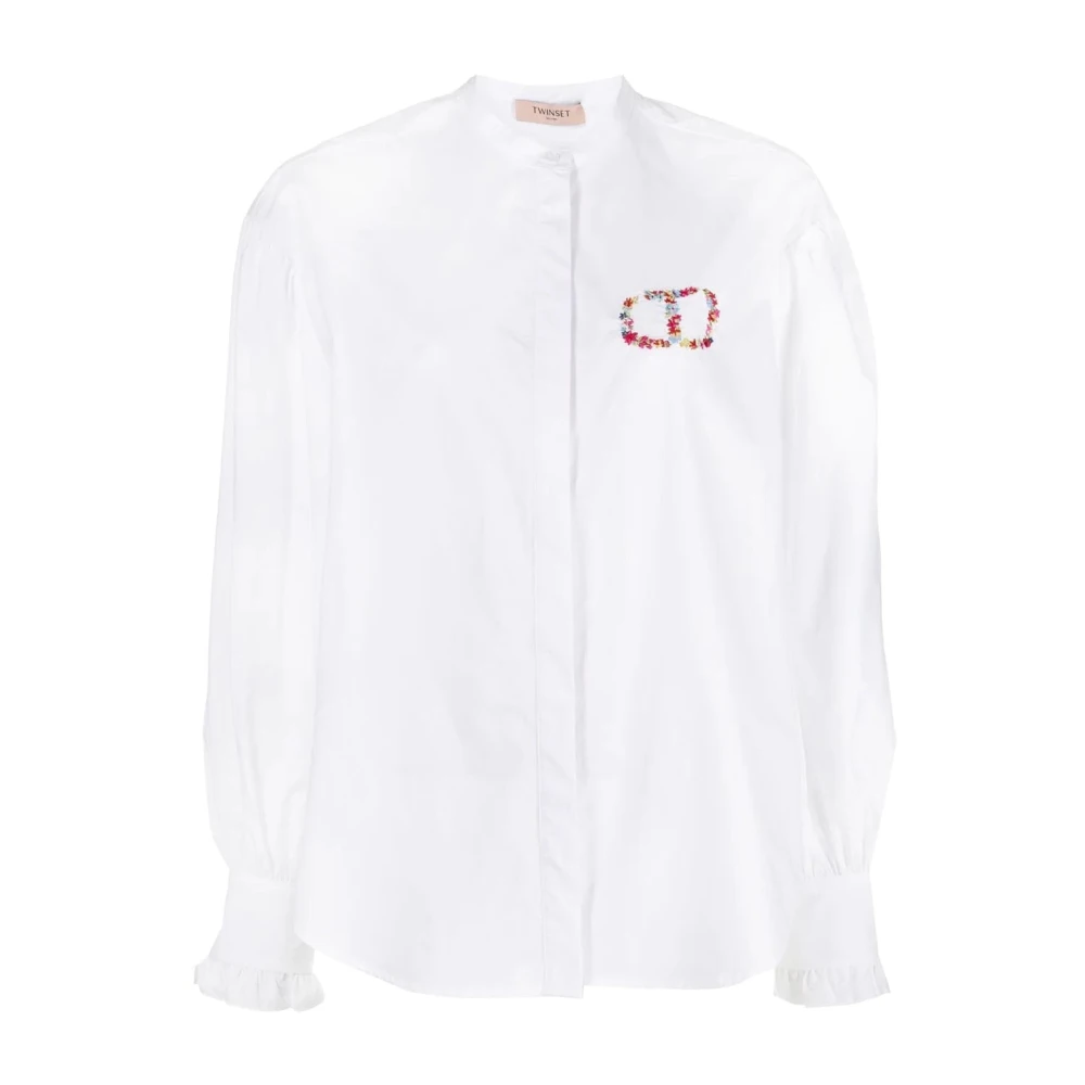 Twinset Long Sleeve Tops White Dames