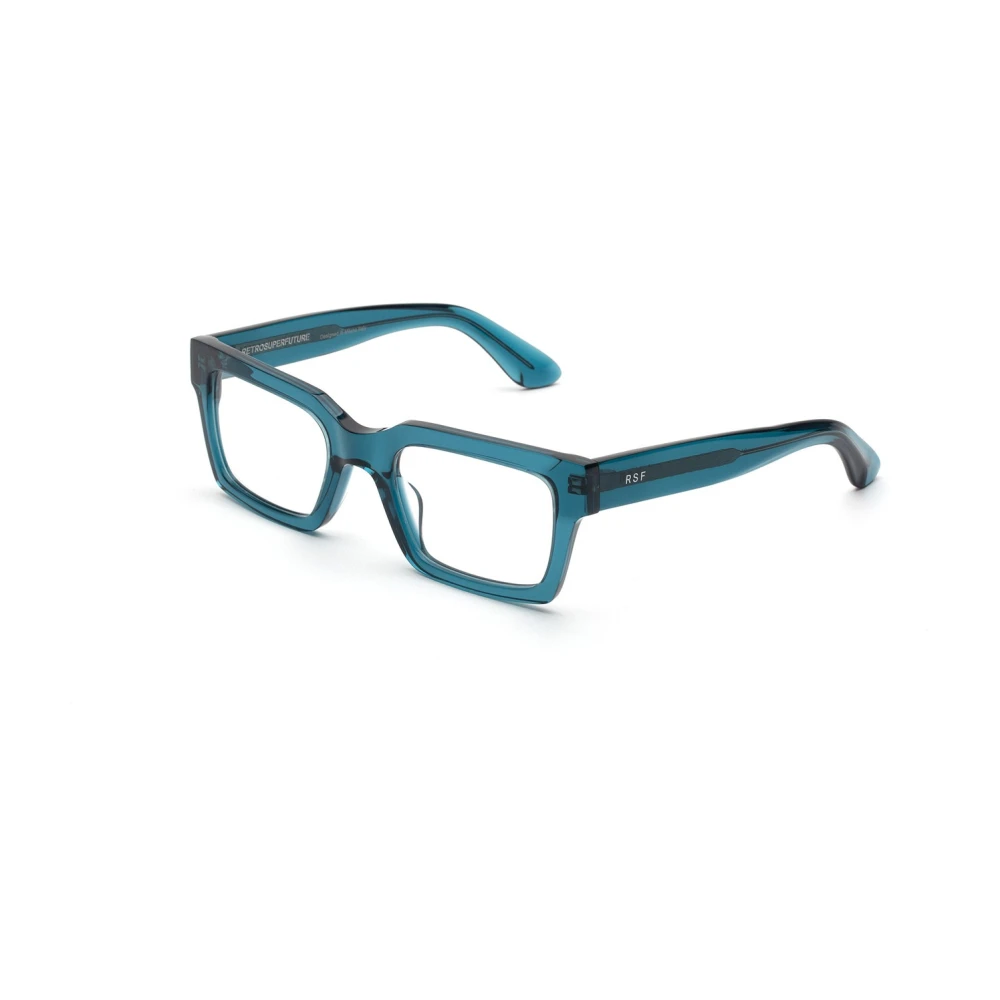 Retrosuperfuture Unisex Blue Numero 144 Qaq Eyeglasses - Glasses - 52 Mm - Accessories