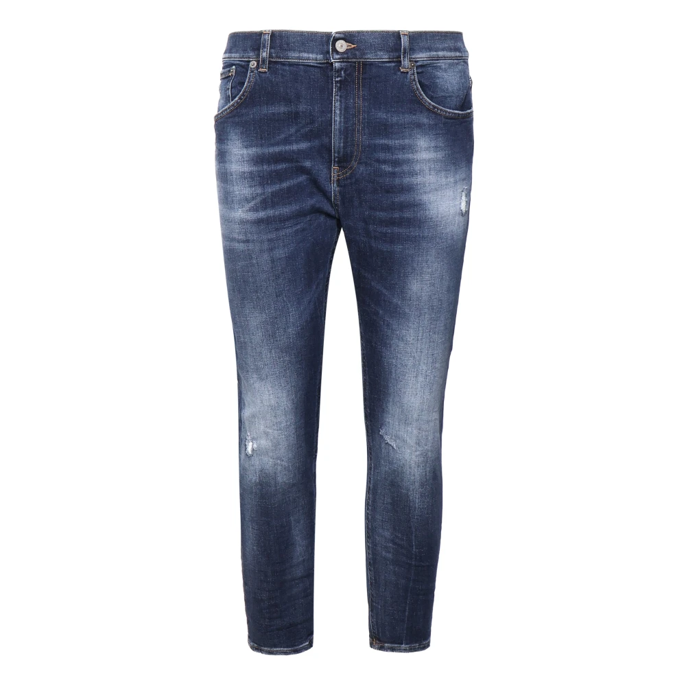 Dondup Blauwe Denim Katoenen Jeans Gemaakt in Italië Blue Heren