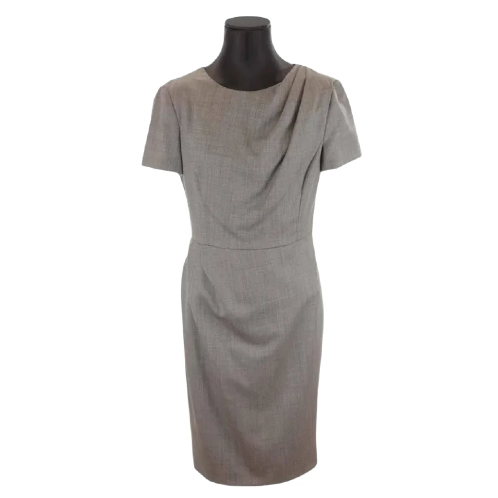 Armani Pre-owned Polyester dresses Gray Dames