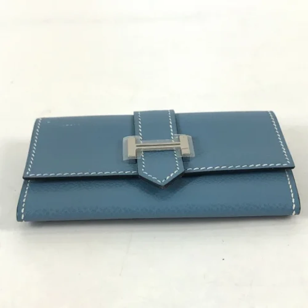 Hermès Vintage Pre-owned Leather home-office Blue Dames