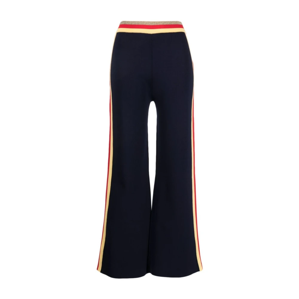Paco Rabanne Wide Trousers Blue Dames