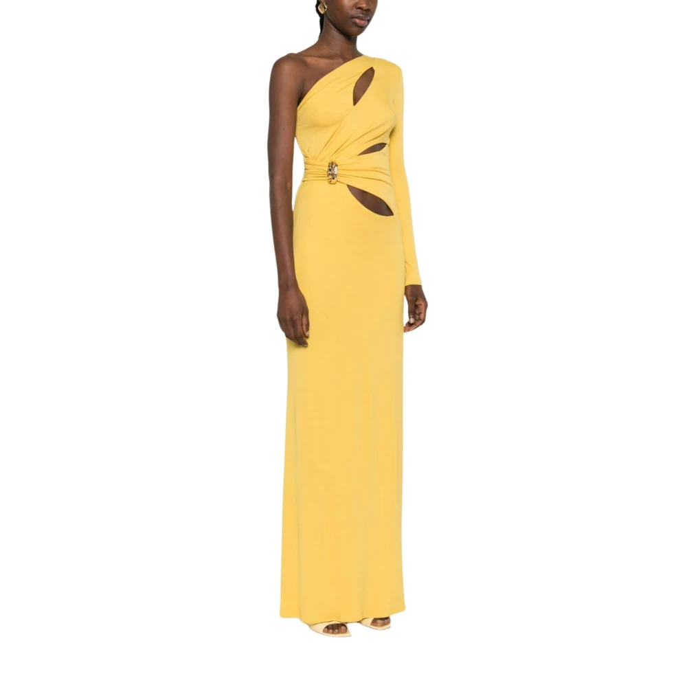 Elisabetta Franchi Yellow Red Carpet Dress - Female - Gowns - 2XL - Dresses