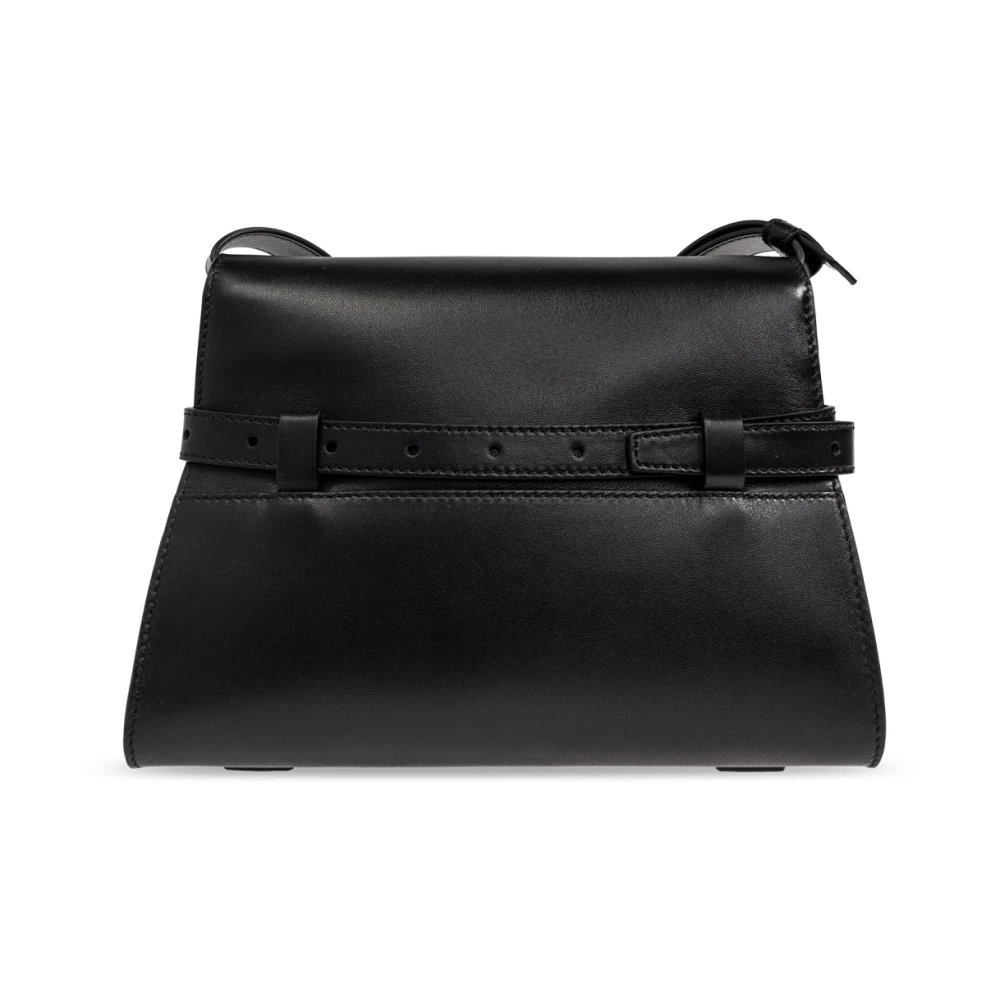 Moschino Schoudertas met logo Black Dames